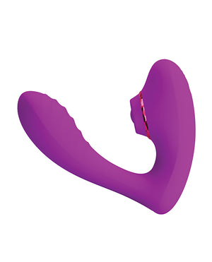 Pretty Love Pretty Love Nauty Thumping &amp; Vibrating Insertable Vibrator - Fuchsia - Image 3