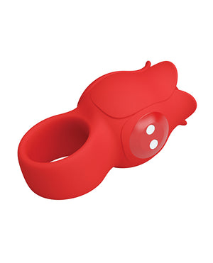 Pretty Love Pretty Love Jae Floral Ring Finger Vibrator - Red - Image 4