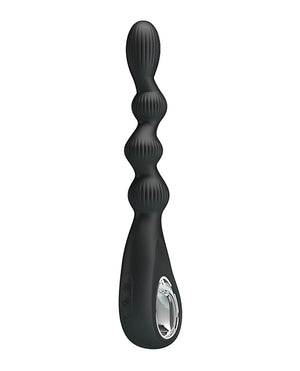 Pretty Love Pretty Love Federer Vibrating Beaded Anal Probe - Black - Image 2