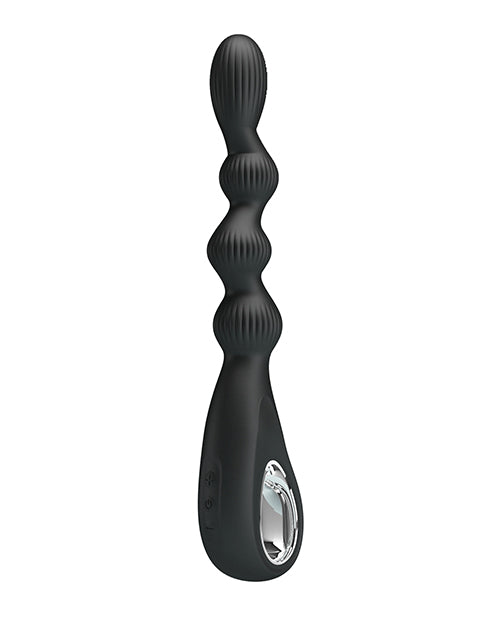 Pretty Love Pretty Love Federer Vibrating Beaded Anal Probe - Black - Image 2