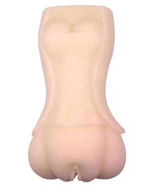 Crazy Bull Crazy Bull No Lube Realistic Vagina Masturbator Sleeve - Ivory - Image 3