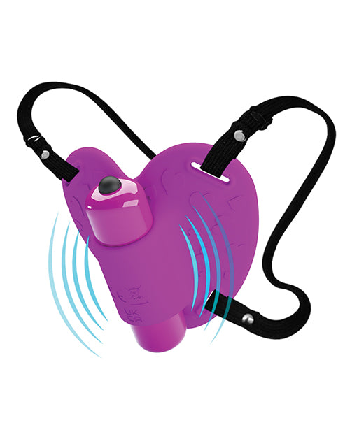 Pretty Love Pretty Love Heartbeat Strap On Clitoral Massager - Fuchsia - Image 2