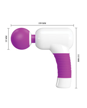 Pretty Love Pretty Love Super Power Fun Gun Massager - White/Fuchsia - Image 5