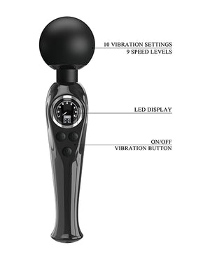 Pretty Love Pretty Love Skylar LED Digital Display Wand - Black - Image 4