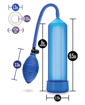 Blush Novelties Blush Performance VX101 Male Enhancement Pump - Blue - Image 5