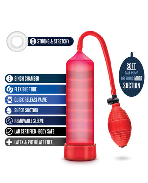 Performance Blush Performance VX101 Male Enhancement Pump - Red - Image 5