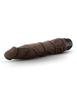 Dr. Skin Blush Dr. Skin Cock Vibe 9" Vibrating Cock - Chocolate - Image 3