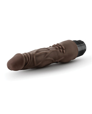 Dr. Skin Blush Dr. Skin Cock Vibe 8" Vibrating Cock - Chocolate - Image 3