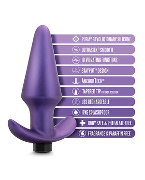 Anal Adventures Blush Anal Adventures Matrix Interstellar Plug - Astro Violet - Image 5
