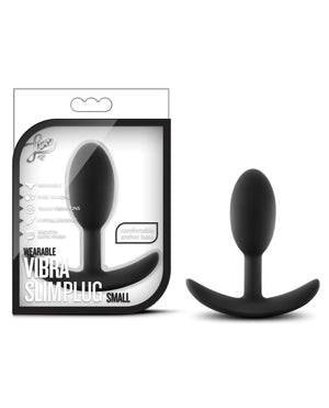 Luxe Blush Luxe Wearable Vibra Slim Plug Small - Black - Image 4