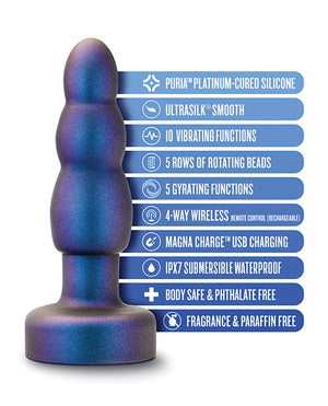 Anal Adventures Blush Anal Adventures Matrix Kinetik Plug - Space Age Blue - Image 5