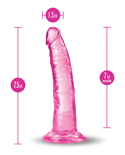 B Yours Plus Blush B Yours Plus 7" Lust n' Thrust Dildo - Pink - Image 2