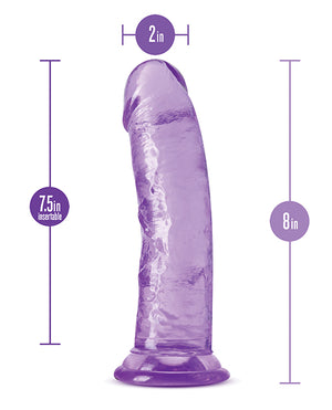 B Yours Plus Blush B Yours Plus 8" Roar n Ride Dildo - Purple - Image 4