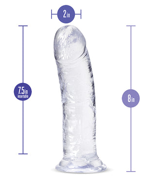 B Yours Plus Blush B Yours Plus 8" Roar n Ride Dildo - Clear - Image 4