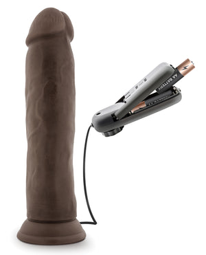 Dr. Skin Blush Dr. Skin Dr. Throb 9.5" Cock w/Suction Cup - Chocolate - Image 3