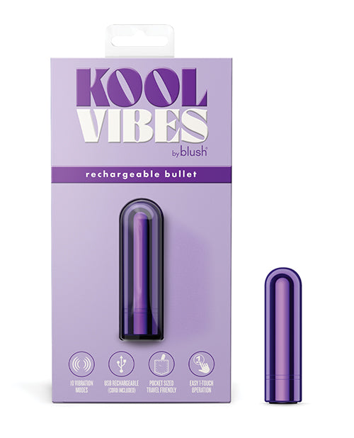 Kool Vibes Blush Kool Vibes Mini Rechargeable Bullet - Grape