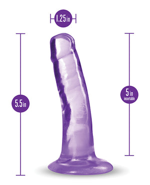 B Yours Plus Blush B Yours Plus 5" Hard n' Happy Dildo - Purple - Image 4