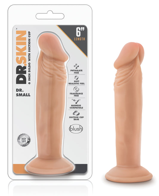Dr. Skin Blush Dr. Skin Dr. Small 6" Dildo - Vanilla - Image 2