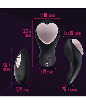 Temptasia Blush Temptasia Heartbeat Panty Vibe w/Remote - Pink &amp; black - Image 5