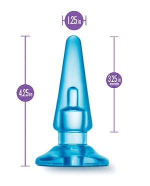 B Yours Blush B Yours Basic Anal Plug - Blue - Image 5