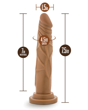 Dr. Skin Blush Dr. Skin Realistic Cock Basic 7.5" - Mocha - Image 3