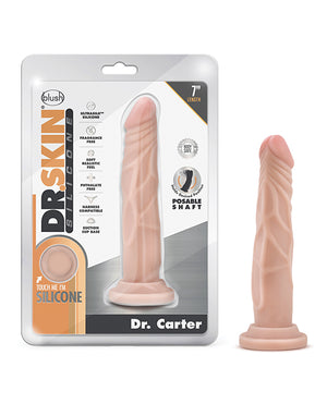Dr. Skin Blush Dr. Skin Silicone Dr. Carter 7.5" Dildo - Vanilla