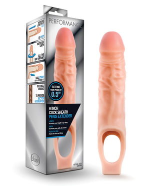 Performance Blush Performance 9" Cock Sheath Penis Extender - Flesh - Image 3