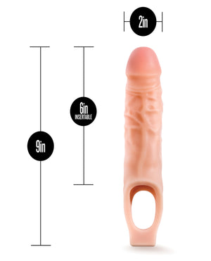 Performance Blush Performance 9" Cock Sheath Penis Extender - Flesh - Image 2