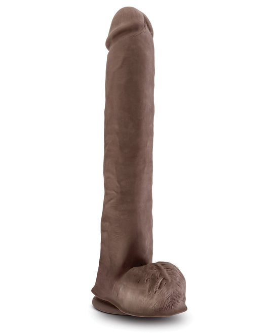 Au Naturel Blush Au Naturel Daddy 14" Sensa Feel Dual Density Dong w/Suction Cup - Chocolate - Image 2