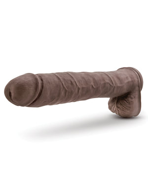 Au Naturel Blush Au Naturel Daddy 14" Sensa Feel Dual Density Dong w/Suction Cup - Chocolate - Image 3
