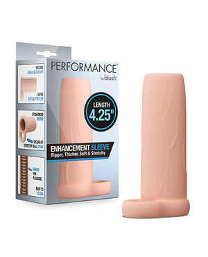 Performance Blush Performance 4.25" Enhancement Sleeve - Beige - Image 2