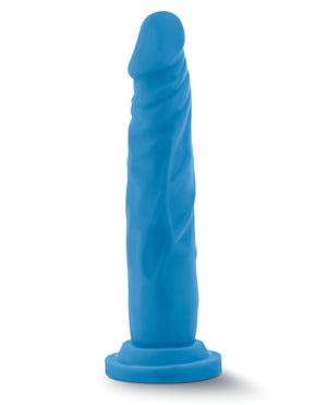 Neo Blush Neo Dual Density 7.5" Cock - Neon Blue - Image 2
