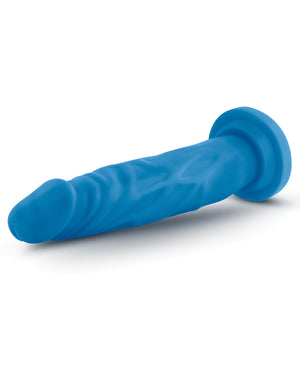 Neo Blush Neo Dual Density 7.5" Cock - Neon Blue - Image 3