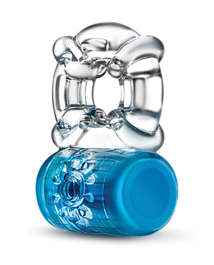 Play With Me Blush Play With Me Pleaser Rechargeable C Ring - Blue - Image 3