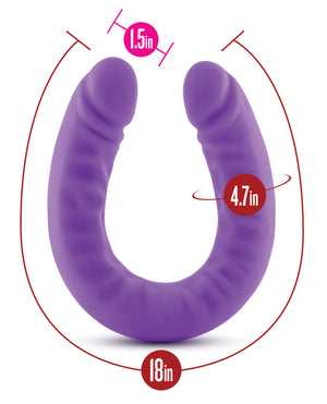 Ruse Blush Ruse 18" Slim Double Dong - Purple - Image 5