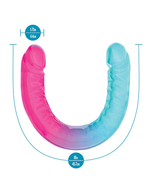 B Yours Blush B Yours 18" XX Large Double Dong Candy Papi - Multi Colors - Image 4