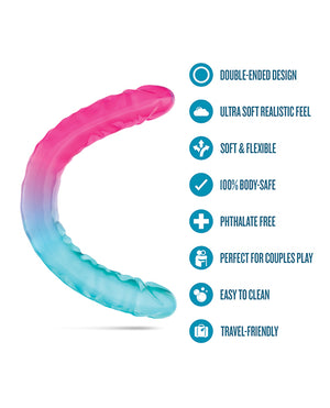 B Yours Blush B Yours 18" XX Large Double Dong Candy Papi - Multi Colors - Image 5