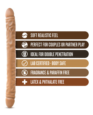 Dr. Skin Blush Dr. Skin 18" Double Dildo - Mocha - Image 3