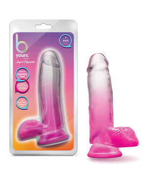 B Yours Blush B Yours 7" Sugar Magnolia Dildo - Fuchsia