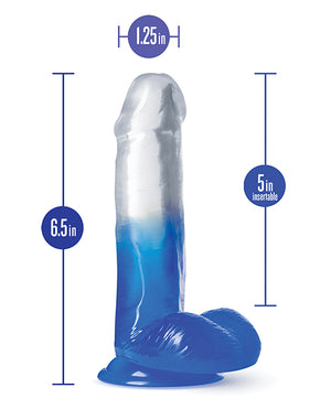 B Yours Blush B Yours 6" Stella Blue Dildo - Blue - Image 4