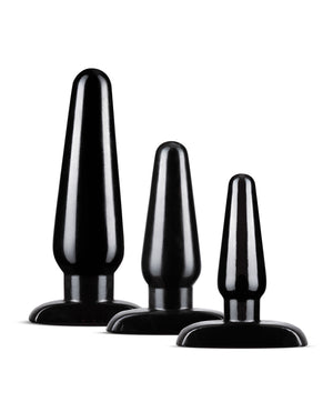 Anal Adventures Blush Anal Adventures Basic Plug Kit - Black