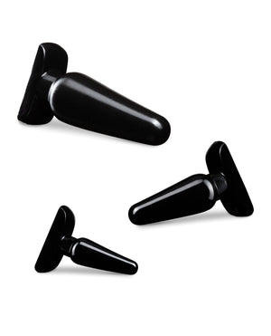 Anal Adventures Blush Anal Adventures Basic Plug Kit - Black - Image 2
