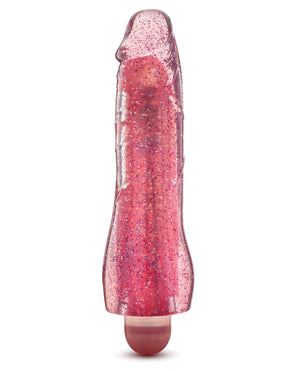 Glow Dicks Blush Glow Dicks Glitter Vibrator Molly - Pink