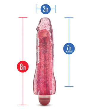 Glow Dicks Blush Glow Dicks Glitter Vibrator Molly - Pink - Image 4