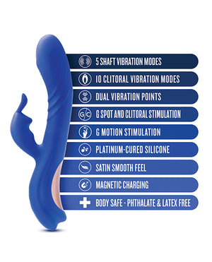 Blush Novelties Blush Harper Rabbit Vibrator - Midnight - Image 5