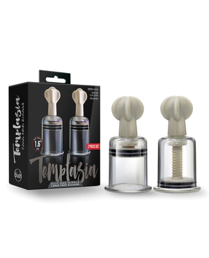 Temptasia Blush Temptasia Clit &amp; Nipple Large Twist Suckers - Clear Set of 2 - Image 2
