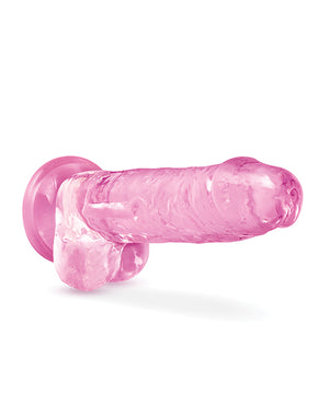 Naturally Yours Blush Naturally Yours 7" Crystalline Dildo - Rose - Image 2