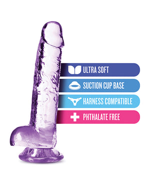Naturally Yours Blush Naturally Yours 7" Crystalline Dildo - Amethyst - Image 5