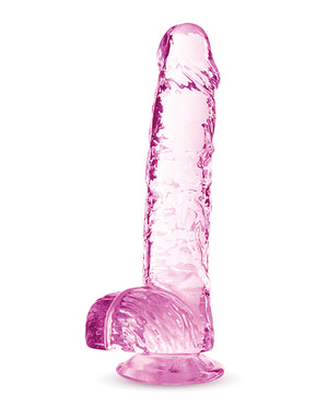 Naturally Yours Blush Naturally Yours 6" Crystalline Dildo - Rose - Image 3