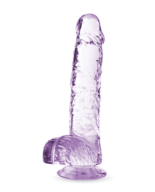 Naturally Yours Blush Naturally Yours 6" Crystalline Dildo - Amethyst - Image 2